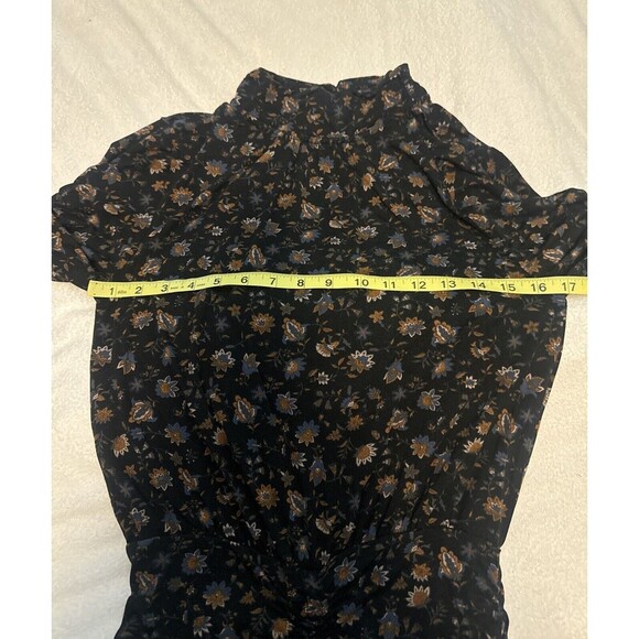 Evereve Women’s Lorelei Ruched Smocked Knit FLORAL Dress Sz S - Picture 9 of 10